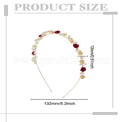 1 шт. резинки для волос из цинкового сплава и АБС-пластика со стразами для женщин и девочек&nbsp;PHAR-LP0003-004