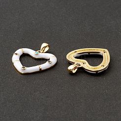 Реечное покрытие латунь микро паве разноцветные подвески из кубического циркония&nbsp;KK-D073-07G-02