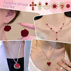 24шт 6 стиля подвески из сплава со стразами&nbsp;ENAM-PH0003-27