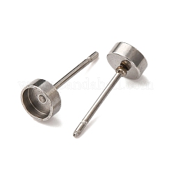201 фурнитура для сережек-гвоздиков из нержавеющей стали&nbsp;STAS-D379-10A-P