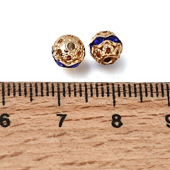 Messing Legierung Strass Perlen&nbsp;RB-K001-01G-03