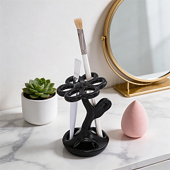 Porte-brosse à dents en porcelaine à motif floral&nbsp;AJEW-WH0077-243A