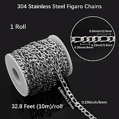 Наборы для самостоятельного изготовления цепочек Фигаро из нержавеющей стали DIY-BBC0002-43