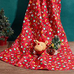 Baumwollstoffe mit Weihnachtsmotiven&nbsp;DIY-WH0622-374B