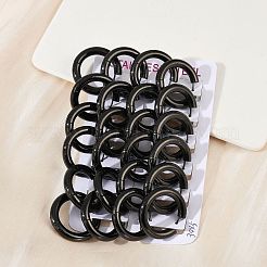 Boucles d'oreilles créoles polies en acier inoxydable 202&nbsp;EJEW-M106-02EB-07