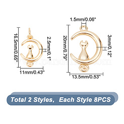 16шт 2 латунные подвески&nbsp;KK-AR0003-19