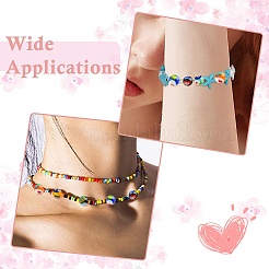 9 шт. 9-х цветные бусины ручной работы миллефиори лэмпворк LAMP-CJ0002-41