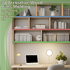 32 moldura de techo de madera&nbsp;AJEW-OC0016-05M