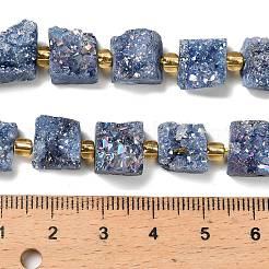 Гальванические натуральный druzy шарики агата стренг G-G289-01B