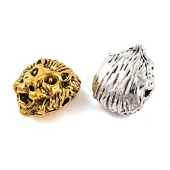 Тибетский стиль бисером сплав животное голова льва PALLOY-A063-02