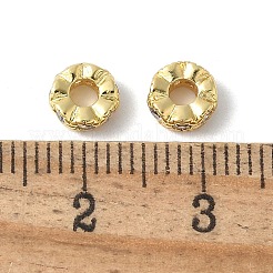 Латунные микро проложить кубического циркония бусы KK-D324-03G