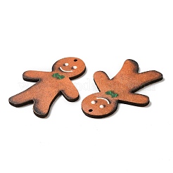 Большие деревянные подвески с рождественским принтом на одно лицо WOOD-D025-22