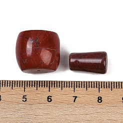 Натуральный красный яшма 3 отверстие гуру шарики G-F795-F01-01