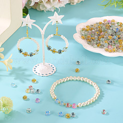 400шт 4 стиля прозрачные акриловые бусины TACR-TA0001-64