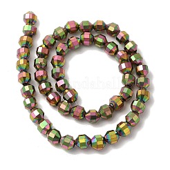 Гальванические нити из синтетических немагнитных гематитовых бусин G-I364-L01-08