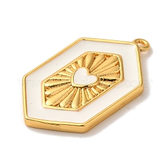 Стойки покрытие латунь эмаль кулон KK-A229-31G-03