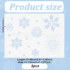 Hotfix-Strass in Schneeflockenform&nbsp;DIY-WH0399-76B
