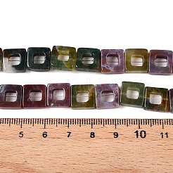 Природного индийского агата бисер нитей G-N342-102D