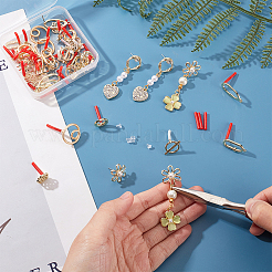 40 шт. 10-х стильные фурнитуры для сережек-гвоздиков из сплава FIND-PH0008-36