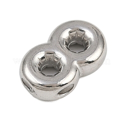 304ステンレスペンダント  フィギュアチャーム  ステンレス鋼色  数8  20x12.5x5.5mm  穴：2mm&nbsp;LS-STAS-P402-01P-08