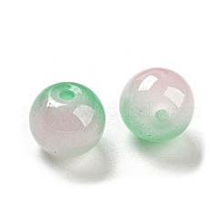 Двухцветная роспись стеклянных бусин распылением&nbsp;GLAA-L046-03I