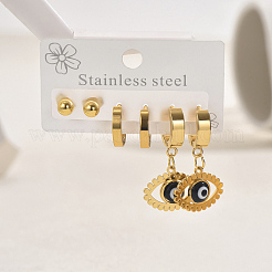 Комплект из 201 полой подвески-серьги от сглаза из нержавеющей стали IZ8037