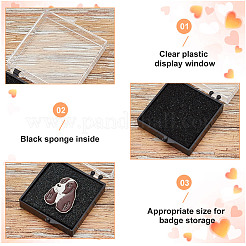 Пластиковая коробочка с губкой&nbsp;CON-WH0106-12A