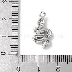 Латунные микропаве прозрачные подвески с фианитом&nbsp;LS-KK-S505-04P-01