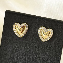 Серьги-гвоздики из циркония EJEW-R016-26G-05