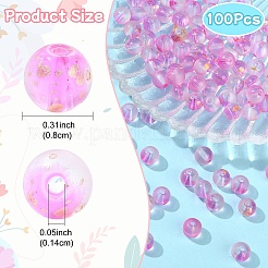 100 шт. матовые стеклянные бусины&nbsp;DGLA-YW0001-36D