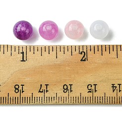 64шт 4 цвета круглые бусины из смолы с имитацией кошачьего глаза RESI-FS0001-66B