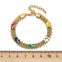 Браслеты-цепочки из нержавеющей стали 304&nbsp;BJEW-G747-07G