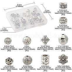 20шт 10 стильные бусины из сплава в тибетском стиле FIND-YW0003-68