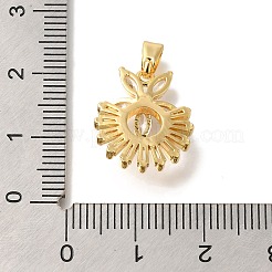 Латунные микро проложить кубического циркония подвески KK-B122-01B-G