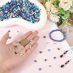 600шт 6 цвета бусины из смолы RESI-PA0001-06