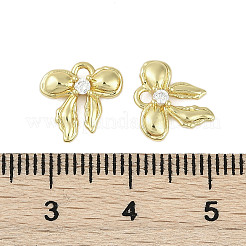 Стойки обшивки латунь микро проложить кубическую прелесть диоксида циркония&nbsp;KK-C082-04G