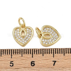 Латунные микро проложить кубического циркония подвески&nbsp;ZIRC-I367-04G-04