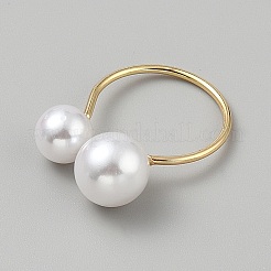 Кольца из искусственного жемчуга RJEW-WH0001-032G