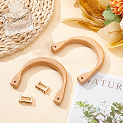 2 шт. деревянные ручки для сумок в форме буквы U&nbsp;FIND-WR0008-22