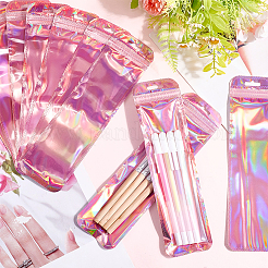 Прямоугольные полипропиленовые пластиковые пакеты с застежкой-молнией&nbsp;AJEW-WH20054-084F