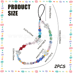 Ремешки для мобильных устройств из нейлона AJEW-WH20002-56