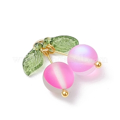 5 шт. подвески в виде вишни из синтетического лунного камня PALLOY-TA00255