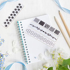 5 шт. 5-х видов пластиковых папок для тиснения DIY-CP0009-03