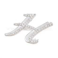 Pendentifs en laiton zircon cubique transparent&nbsp;CU-CBA8481-01P-H