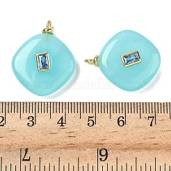 Крашеные натуральный белый нефрит подвески&nbsp;G-H328-06G-A12