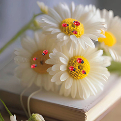 100шт 3 стиля непрозрачные кабошоны из смолы&nbsp;CRES-SC0003-24