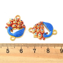 Legierung königsblau Emaille Verbindungsstück Charms&nbsp;FIND-U033-02G