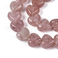 Природного кварца клубники нитей бисера G-T144-22A-01