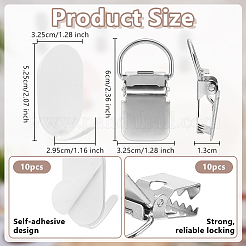 10 Stück Baby-Schnullerclips aus Eisen&nbsp;DIY-OC0014-92P