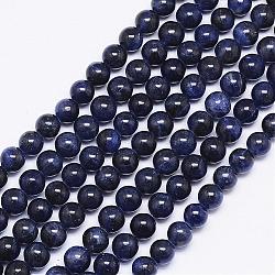Chapelets de perles en sodalite naturelle, ronde, 5.5~6mm, Trou: 1mm, Environ 68 pcs/chapelet, 15.74 pouce